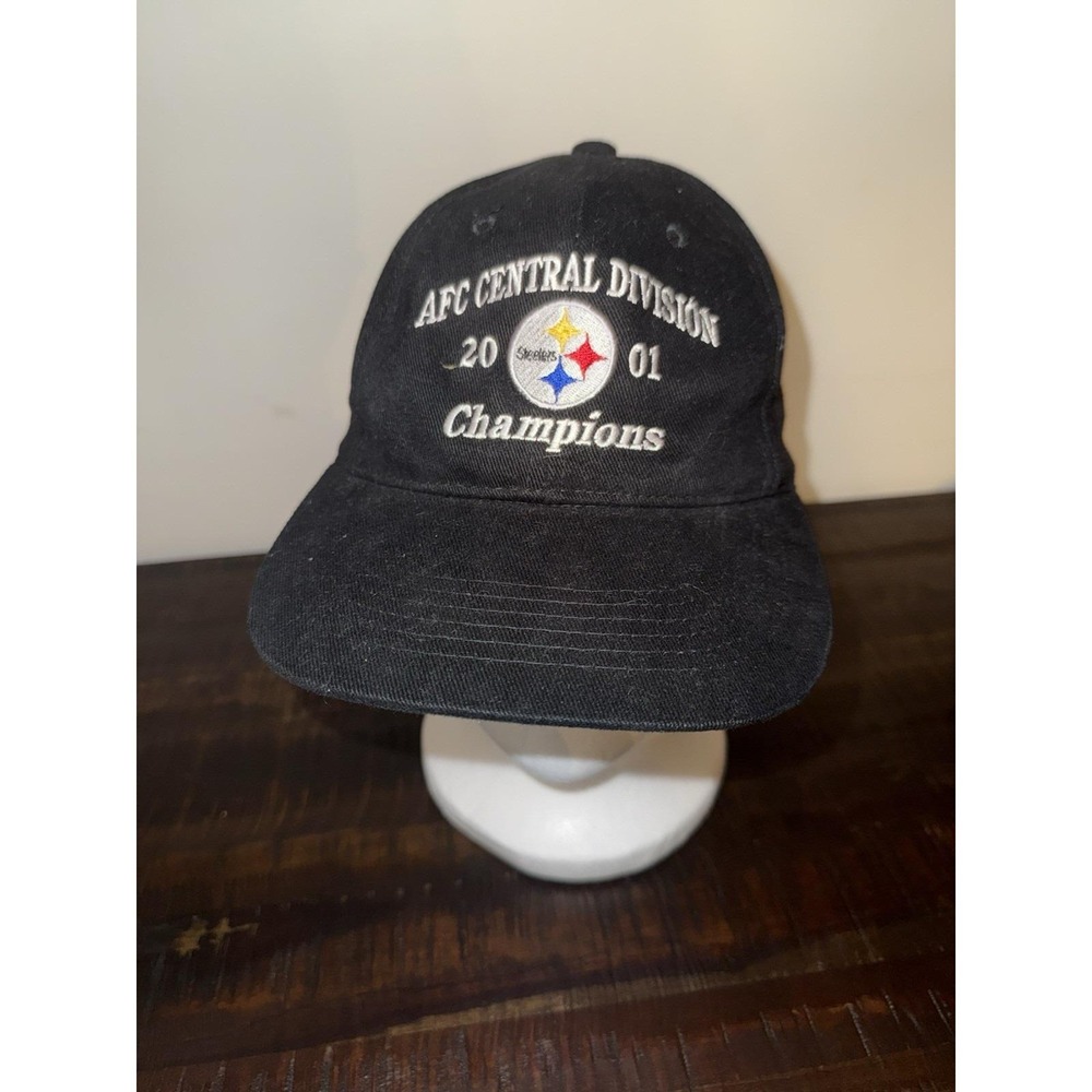 VTG Pittsburgh‎ Steelers Headmaster Inc Adult Hat NFL Adjustable 2001 AFC